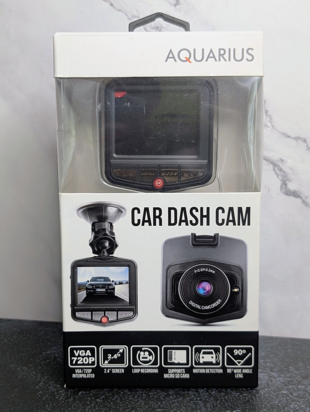 Aquarius Car Dash Cam - 2.4" Screen